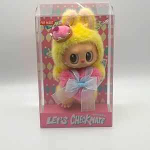 Let's Checkmate Bunny Doll - Yellow and Pink